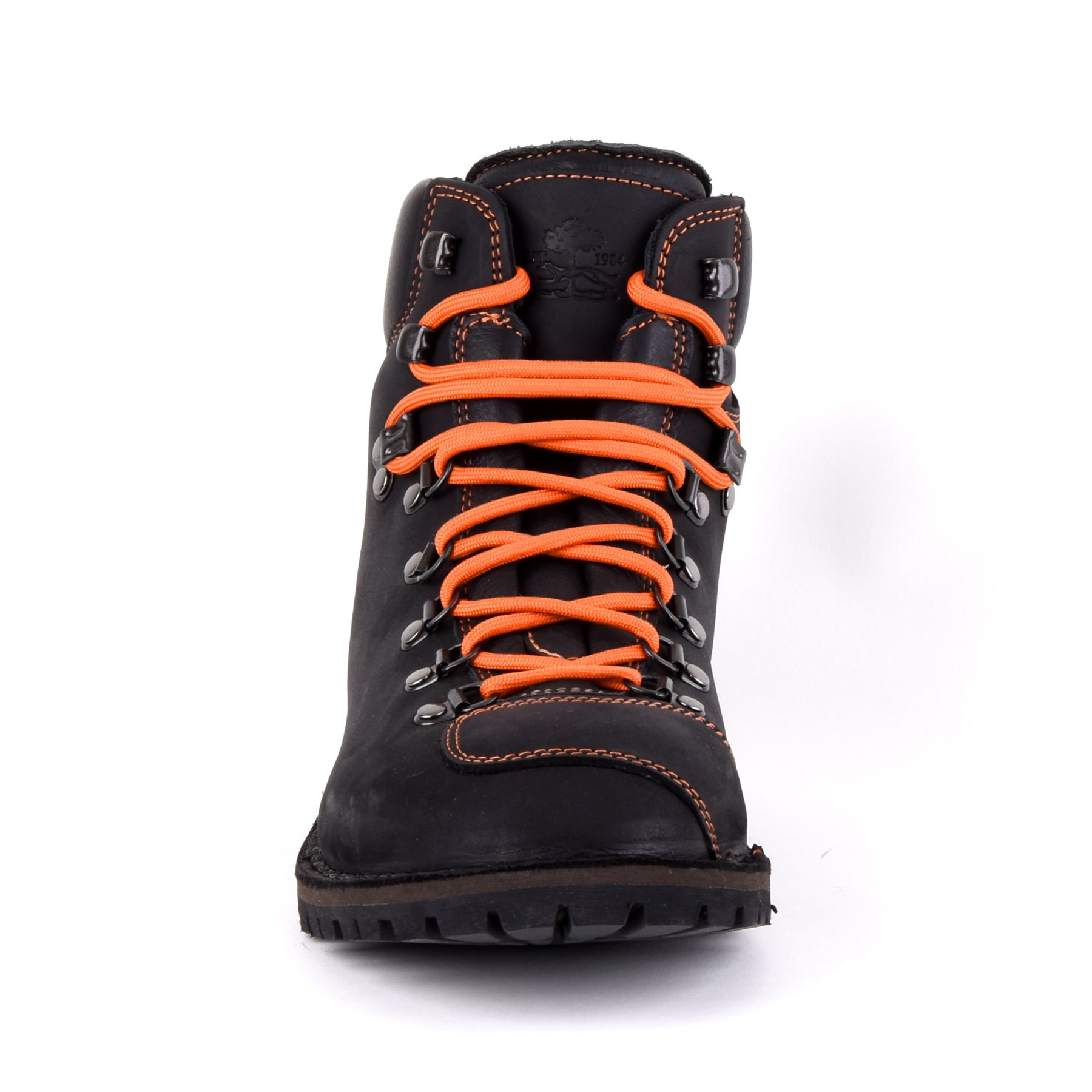 Biker Boot Adventure Denver Black, black gents boot, orange stitching